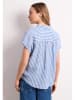 Street One Blouse wit/blauw