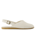 TOMS Leder-Slingballerinas in Creme