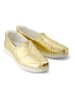 TOMS Leder-Slipper in Gold