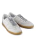 TOMS Leder-Sneakers in Weiß/ Hellblau