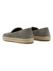 TOMS Leder-Espadrilles in Grau