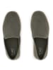 TOMS Leren espadrilles grijs