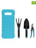 Tarmo 4tlg. Gartenwerkzeug-Set in Hellblau/ Schwarz - (H)41 cm