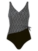 Naturana Shape-Badeanzug in Grau/ Schwarz
