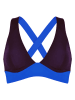 Naturana Biustonosz bikini w kolorze czarno-niebieskim