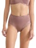 Sloggi Pełne figi high waist "Romance" w kolorze jasnobrązowym