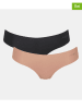 Sloggi 2er-Set: Strings "Zero Microfibre 2.0" in Beige/ Schwarz