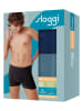Sloggi 2er-Set: Boxershorts "Go Smooth" in Blau/ Dunkelblau