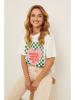 Joséfine Shirt wit/groen