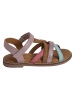 vertbaudet Leder-Sandalen in Bunt