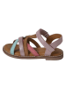 vertbaudet Leder-Sandalen in Bunt