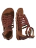 vertbaudet Leren sandalen bruin