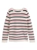 Tom Tailor Pullover in Rosa/ Weiß/ Schwarz