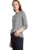TOM TAILOR Denim Longsleeve donkerblauw/wit