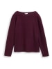 Tom Tailor Sweatshirt in Bordeaux