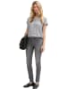 Tom Tailor Bluse in Grau/ Weiß