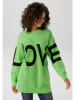 Aniston Sweter w kolorze zielono-czarnym