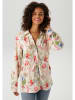 Aniston Bluse in Creme/ Grün/ Pink
