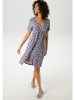 Aniston Jurk donkerblauw/roze/lichtblauw