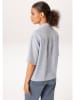 Aniston Bluse in Dunkelblau/ Weiß