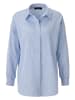 Aniston Bluse in Hellblau/ Weiß