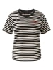 Aniston Shirt in Schwarz/ Creme