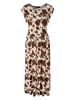Aniston Kleid in Creme/ Braun