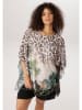 Aniston Bluse in Taupe/ Schwarz