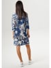 Aniston Jurk blauw/wit