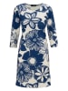 Aniston Jurk blauw/wit