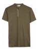 Herrlicher Linnen shirt "Scoop" kaki