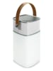 WD lifestyle Bluetooth luidspreker wit/zilverkleurig - (H)10,3 x (H)19 x (D)9,5 cm