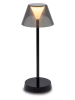 WD lifestyle LED-Tischleuchte in Schwarz - (H)34 x Ø 12,5 cm 