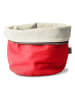 WD lifestyle Worek w kolorze kremowo-czerwonym na pieczywo - 30 x 20 cm