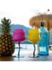 WD lifestyle 2-delige set: cocktailglazen petrol/geel/lichtroze - 450 ml
