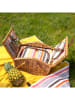 WD lifestyle 12-delige set: picknickmanden lichtbruin/meerkleurig