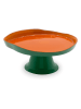 WD lifestyle Taartstandaard oranje/groen - (H)7,5 x Ø 18 cm