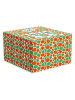 WD lifestyle Taartstandaard oranje/groen - (H)7,5 x Ø 18 cm