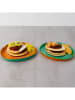 WD lifestyle 2er-Set: Servierteller in Orange/ Grün - Ø 18 cm 