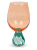 WD lifestyle Cocktailglas in Orange/ Türkis - 490 ml