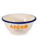 WD lifestyle Schale "Apéro Chic" in Creme/ Orange - Ø 14 cm