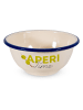 WD lifestyle Kom "Aperi Time" crème/groen - Ø 14 cm