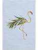 WD lifestyle Leinen-Geschirrtuch "Rosemary" in Creme/ Grün - (L)65 x (B)50 cm