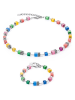COEUR DE LION Beschicht. Halskette mit Swarovski Kristallen - (L)42 cm