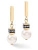 COEUR DE LION Gecoate oorstekers met Swarovski parels