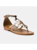 Les BAGATELLES Leder-Sandalen "Junta" in Gold