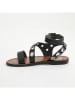 Les BAGATELLES Leren sandalen "Pernettya" zwart