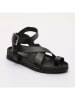 Les BAGATELLES Leder-Zehensandalen "Vian" in Schwarz