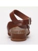 Les BAGATELLES Leren teensandalen "Vian" bruin