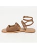 Les BAGATELLES Leder-Sandalen "Parme" in Hellbraun